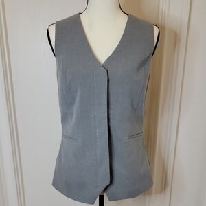 Rachel Zoe Charcoal Button Vest Size 2 NWT